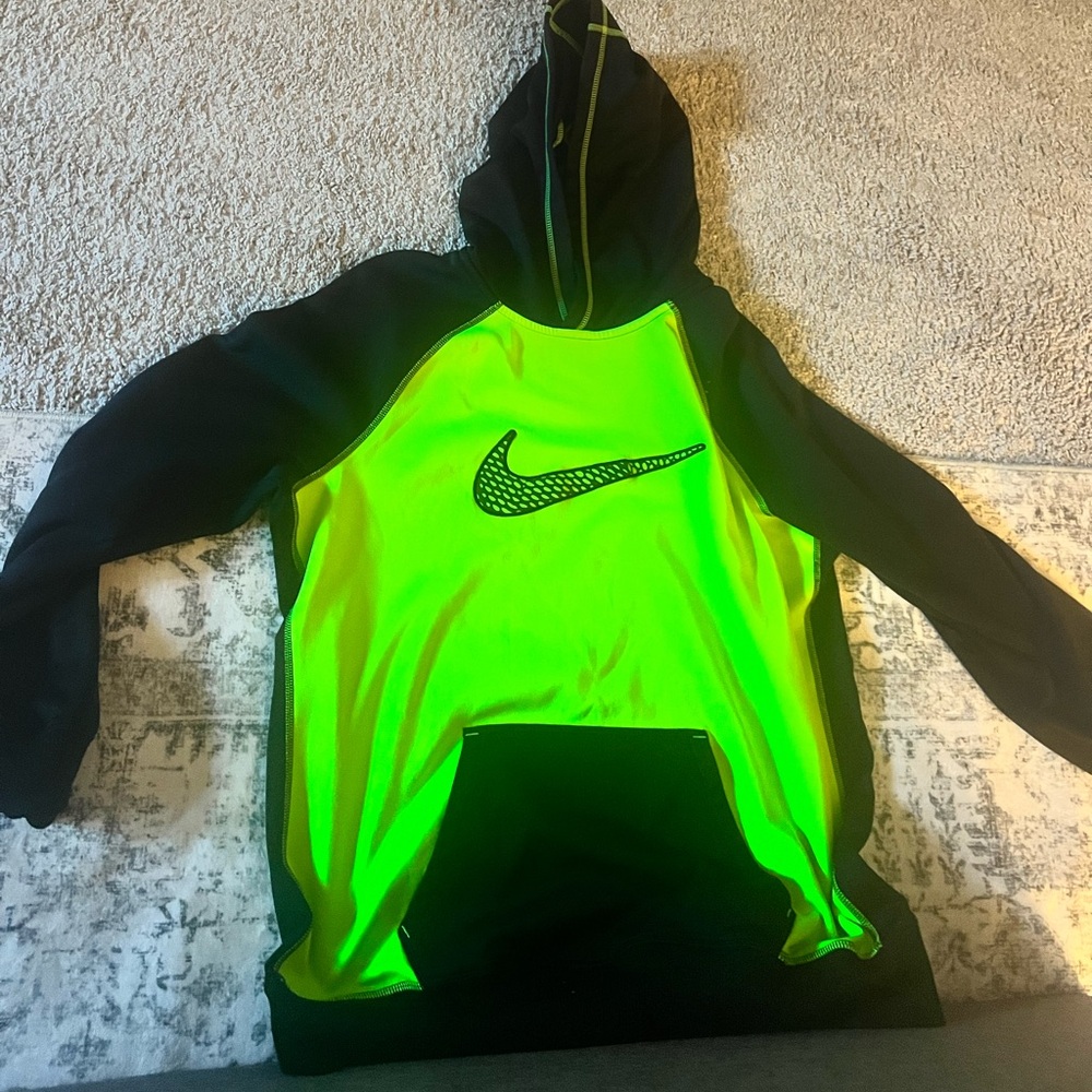 Nike neon and black sweatshirt